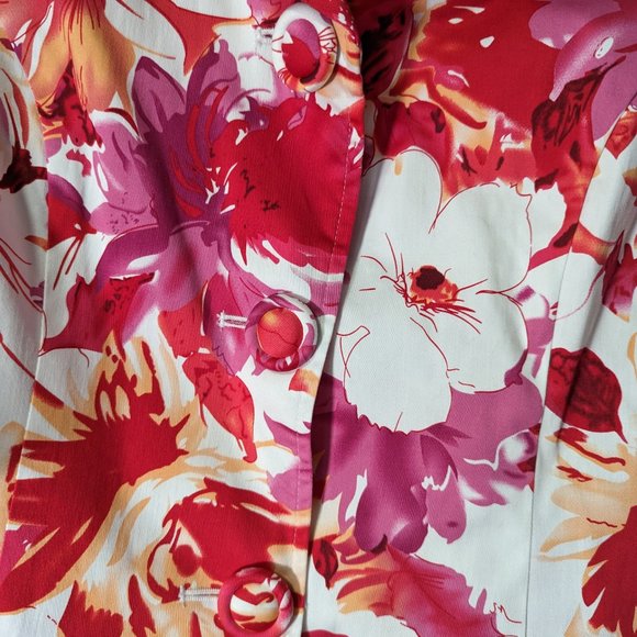 Coldwater Creek Floral Jacket/Blazer Petite - Picture 7 of 14